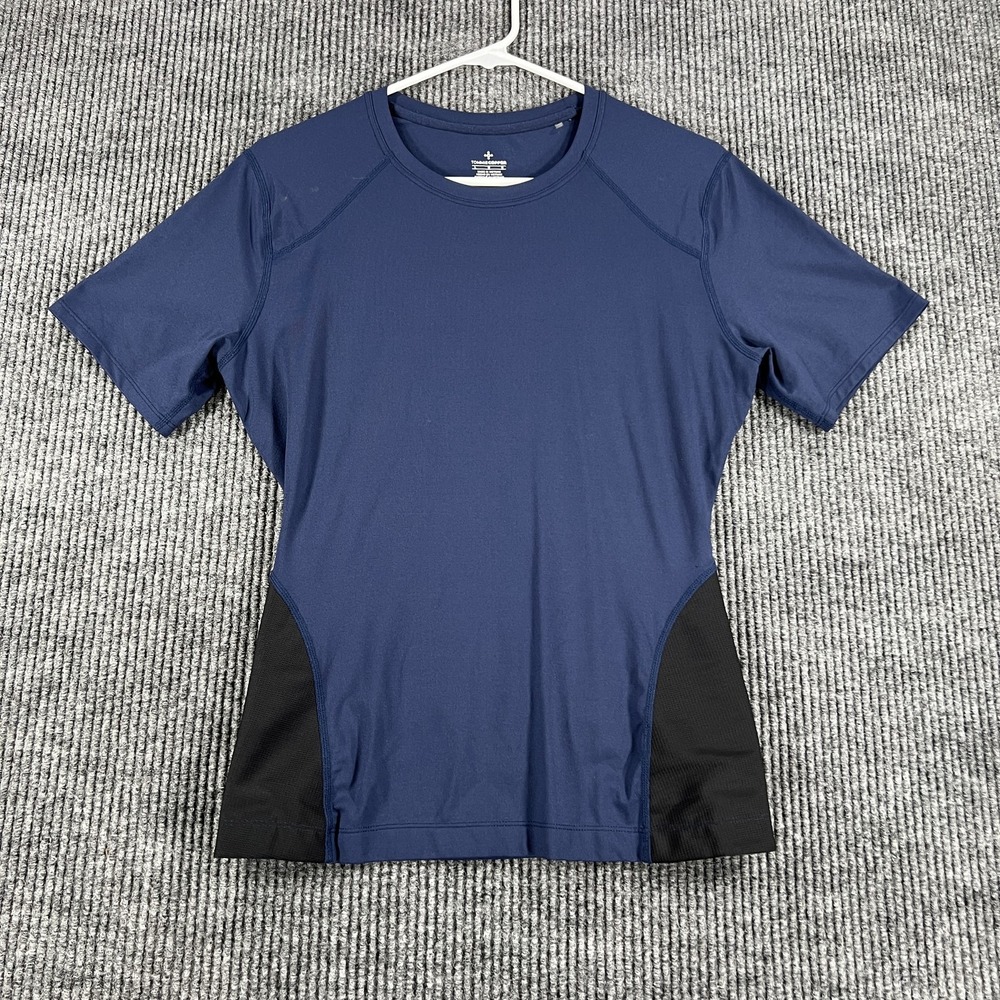Tommie Copper Shirt Mens Large Blue Black Copper Znergy Performance Athletic Tee